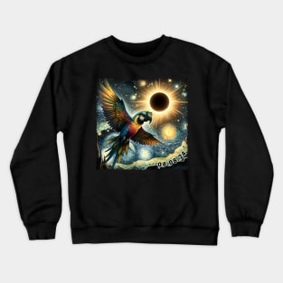 Solar Parrot Encounter: Unique Tee Showcasing Colorful Avian Beauties Crewneck Sweatshirt